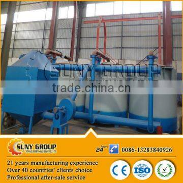 Gas reused hoist wood log charcoal making kiln