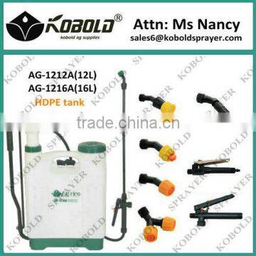 (AG-1220A) HDPE 20liter agriculture sprayer, manual knapsack sprayer