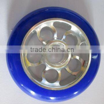 100*24mm, Colorful PU Wheels, Aluminum Hub Wheels, Roller Skate Wheels