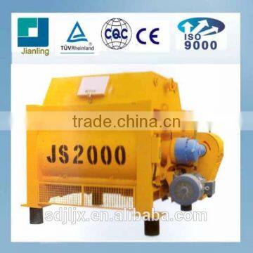 high quality and large output twin-shaft concrete mixer JS1000 for sale