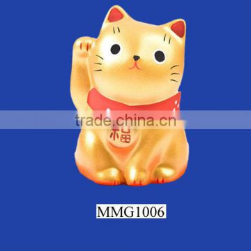 2013 gold midi porcelain lucky cat