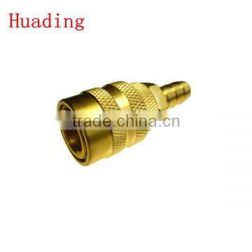 high quality brass material ,3/8"(8mm)hose barb milton type air quick coupler