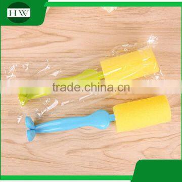 Kitchen Cartoon Person Shape Stand Plastic Sponge Long Handle Tableware Water Cup Bottle Clean Cleaning Brush photo-5