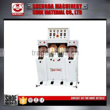 Horizontal cooling and heating setting shoe heel shaping machine