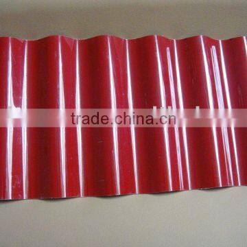 2mm PVC Corrugated red Sheet for roof drain