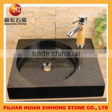 Oval Shape Nature Stone Basin With Polished Inside photo-4
