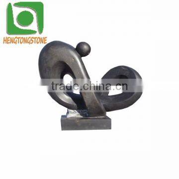 Modern Art Black Marble Abstract Statue photo-5