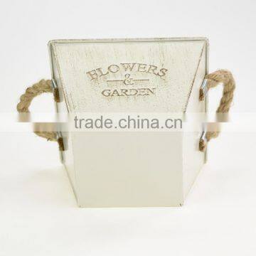 Cheap Home & Garden Outdoor Hanging Galvanized Metal Bucket Vase photo-4