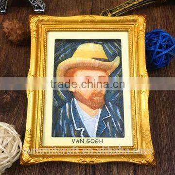 Creative oil painting style polyresin tourist souvenir fridge magnet