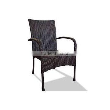 High quality best selling Brown wicker PE chair with iron frame from Vietnam