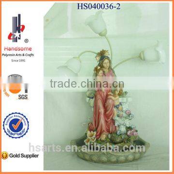 35" Jesus Fountain Indooor Fountain With Lighting photo-5