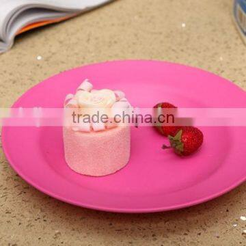 BSCI Audit Natural Bamboo Fiber Tableware Round Plate photo-3