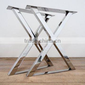 Modern Stainless Steel Dining Table Feet for Wood Furniture Design photo-4