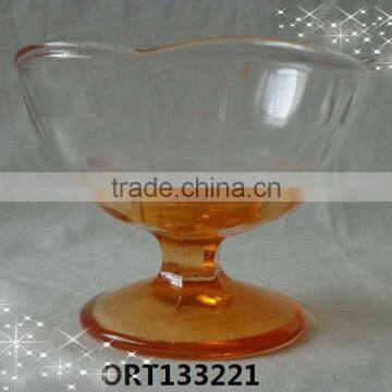 Religious Flower shape glass candle holder