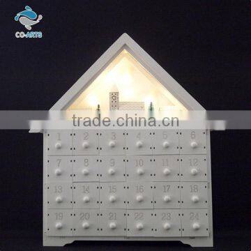 Exquisite Design House Shaped Homemade Wood Crafts Lighting