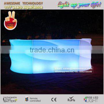 White Plastic Bar Furniture for Discotheque / Disco Colorful Led Furniture photo-2
