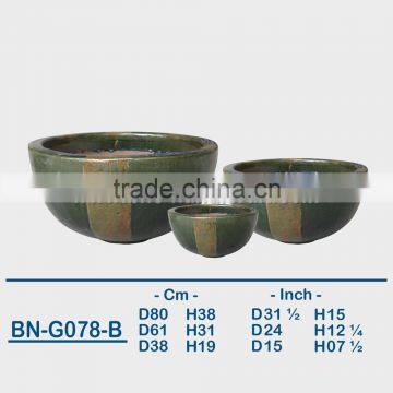 GLAZED CERAMIC OUTDOOR POT BN-G078 photo-2