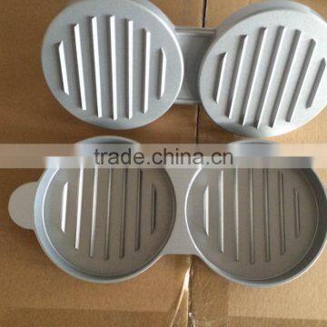 2 Section Aluminum Die Casting Wooden Handle Stuffed Burger Press photo-5