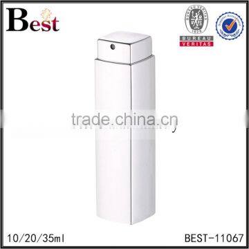 2017 Hot New Products Cosmetic Red Aluminum Cover Glass Perfume Bottle 10ml 20ml 35ml Spray Square Rotary Bottle Perfume photo-3