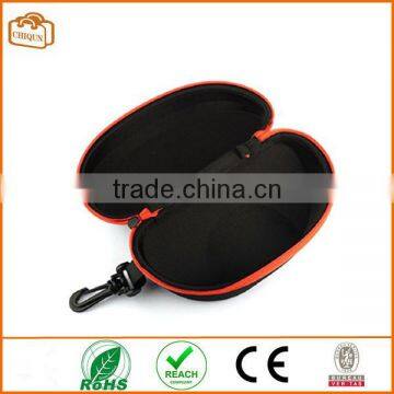 Fashion Portable Carabiner Eye Glasses Sunglasses Hard Case Protector Box (Orange) photo-2