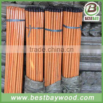 Factory Direct Sale Pvc Coated Wooden Broomstick, Wooden Stick, Wooden Broom Handle