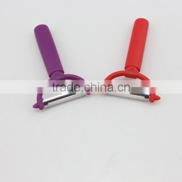 Red And Purple Stainless Steel Blade Peeler