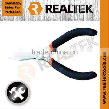 Mini Flat Nose Pliers With Bi-color Dipped Handles