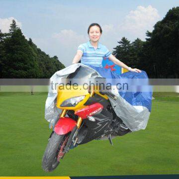 170T Silver Coated Motorcycle Cover With Multi Functions photo-2