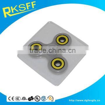 Tri Fidget Hand Spinner - Fidget Work Ultra Fast Bearings - Finger Toy, Great Gift (Luminous) photo-6