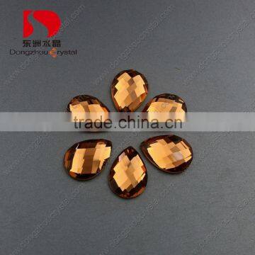 colored Flat back Tear drop crystal beads for Jewelry Making,pendant wholesale