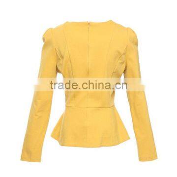 New Designs Fashion Polyester and Cotton Ruffle Bottom Long Sleeves Lace Collar and Embroidery Custom Camo Jacket Fashion photo-2