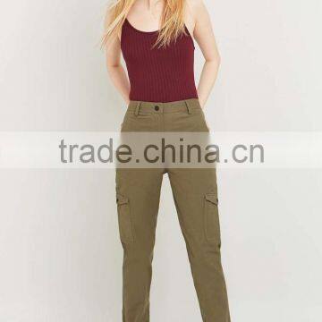 new arrival custom lady popular khaki funny cargo trousers