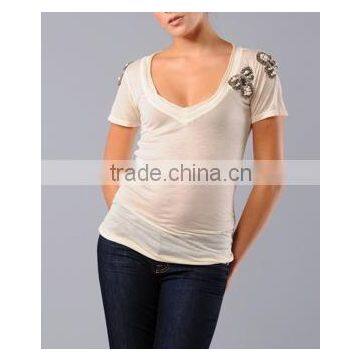 8T157Lady's fashion t-shirt