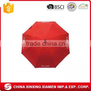 Red Auto Open Close Waterproof Windproof Golf Umbrella Promotional photo-3