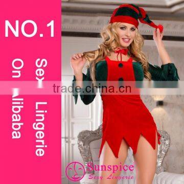 sunspice latest design naughty suspender skirt santa costume lingerie