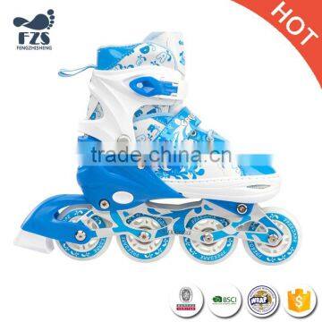 4 Wheels Ice Roller Skating Shoes Kids Flashing Roller photo-5