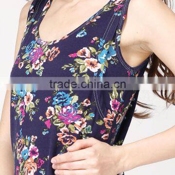 2017 MAMALOVE New Sleeveless Cotton Floral Maternity Clothes Breastfeeding Dress Women Pregnant Dress photo-4