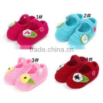 A Flower A Leaf Design China Supplier Crochet Baby Shoes Pattern