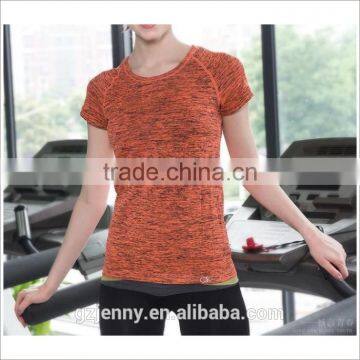 Colorful Sports Bamboo Cotton Short Fitness Outdoor Tshirt Women photo-2