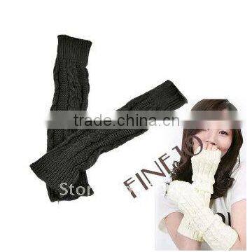 5 Colors Women's Arm Warmer Fingerless knitted gloves 7869