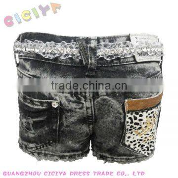 2014 summer designed ladies fashion jean shorts