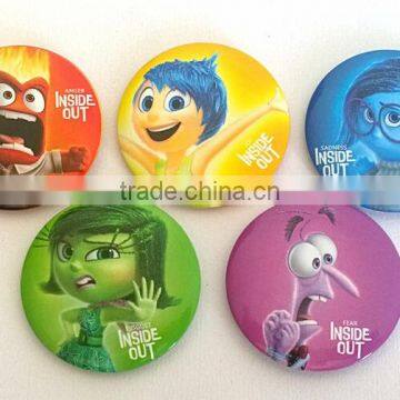 Inside Out Cartoon Characters Decorative Breastpin