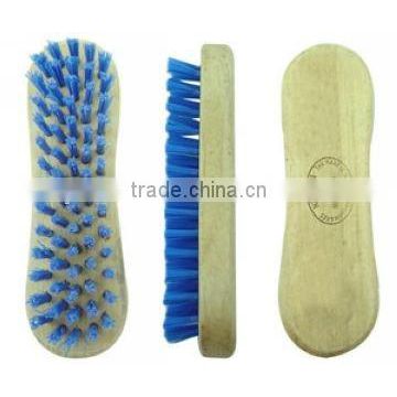 wooden blue color wooden plastic hair shoe brush