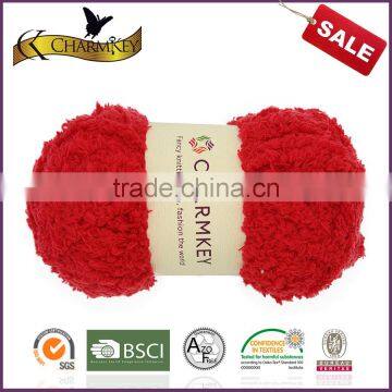 Charmkey High Tenacity Polyester Yarn Soft Fluffy Yarn for Knitting Baby Hats photo-4