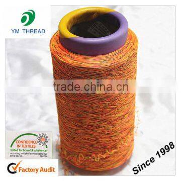 Produce Shoes Upper Material 100% Polyester Air Covered Spandex Yarn photo-3