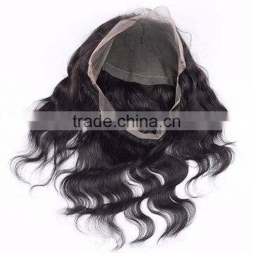 New Style 360 Lace Band Frontal 22*4 Brazilian Virgin Hair Human Hair Lace Band Frontal Closure Bleached Konts photo-5