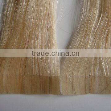 8A Grade Black Brown Blonde Sleek Remy Hair Black Rose Quality Silky Straight Brazilian Tape Hair Extension photo-4