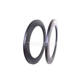 700C Carbon Fiber Rims ∣88 Depth 25 Width ∣Clincher And Tubular∣U Shape∣With Basalt Braking Surface∣Track Bike Wheels Rims