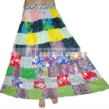 High Fashion Summer Patchwork Long Skirt