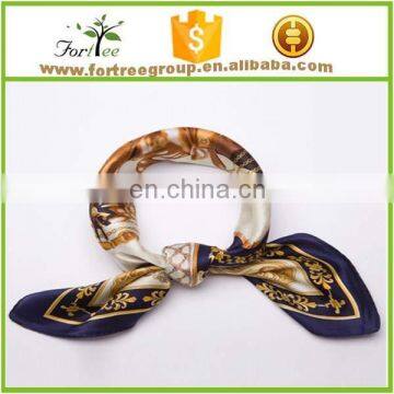 Ladies' Custom Logo Satin Bandana Women's Stylish Scarf for Adults Promotional Customized Imitated Silk Bandana photo-3